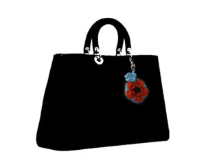 Africa Flower Handbag Charm